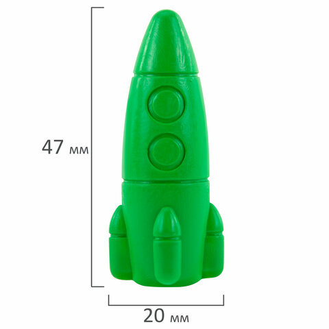 Восковые мелки фигурные BRAUBERG KIDS "РАКЕТА", НАБОР 36 цветов + НАКЛЕЙКИ В ПОДАРОК, 273084