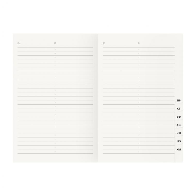 УЦЕНКА - Телефонная книга А5, 80л., кожзам, OfficeSpace "Winner" синий, с вырубкой