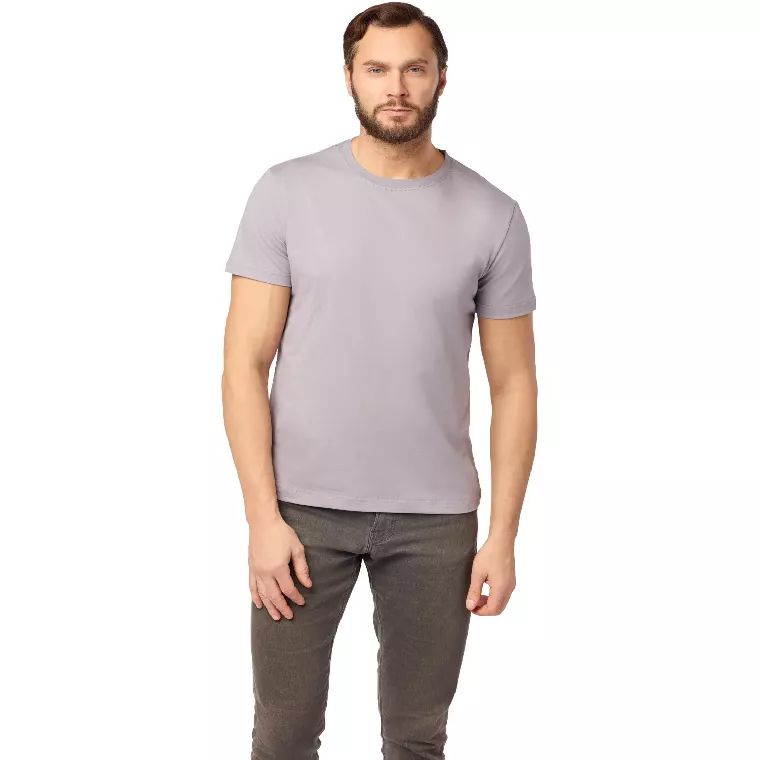 Футболка (160 г.) с кор.рукавом св.серый(XXXL)