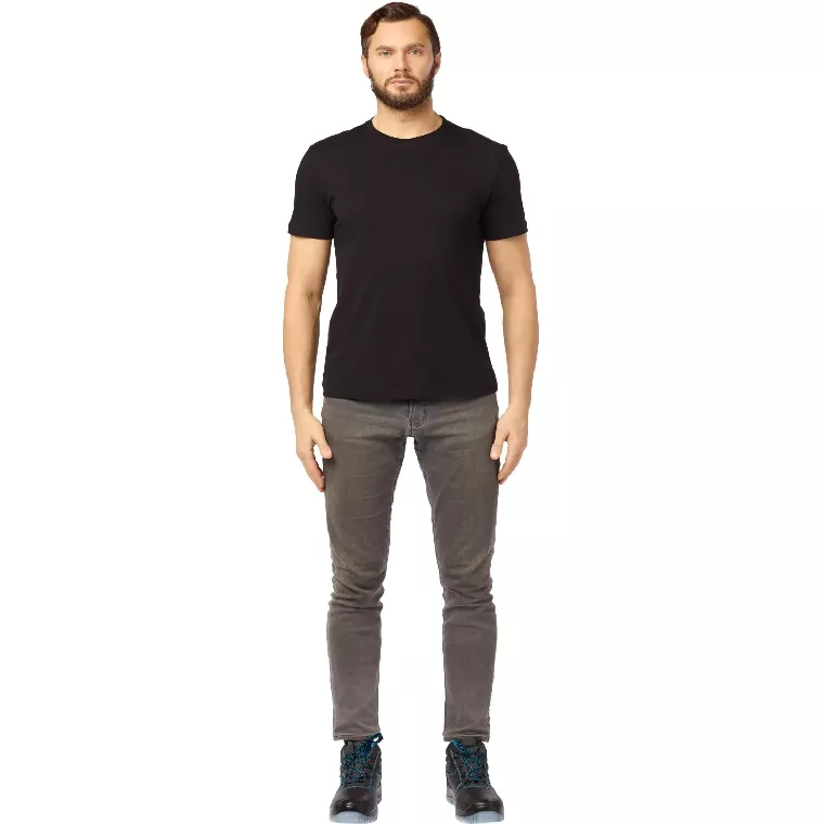Футболка (160 г.) с кор.рукавом чрн.(XXXL)