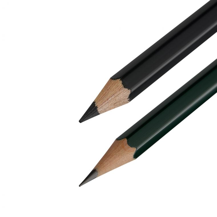 Набор карандашей ч/г Faber-Castell "Pitt Graphite Matt" и "Castell 9000", 20 предметов, заточен., метал. кор.