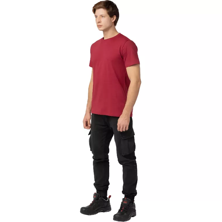 Футболка (160 г.) с кор.рукавом бордовый (XXXL)