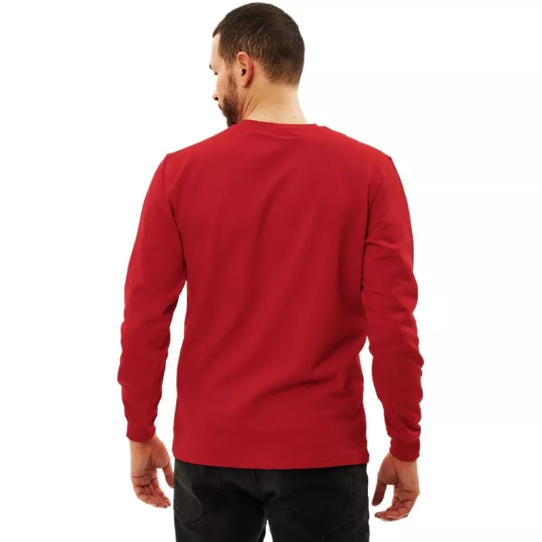 Толстовка 100% хб (240г) без капюшона, цв.красный, размер XXL