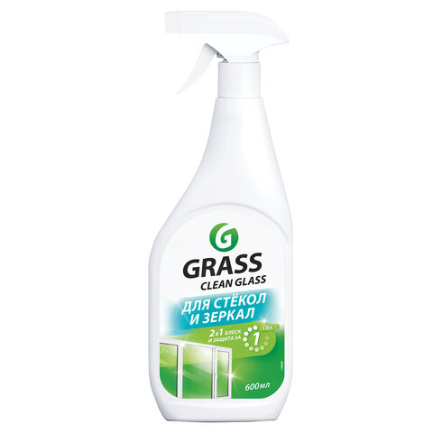 Средство для мытья стекол и зеркал 600 мл, GRASS "Clean glass", распылитель, 130600
