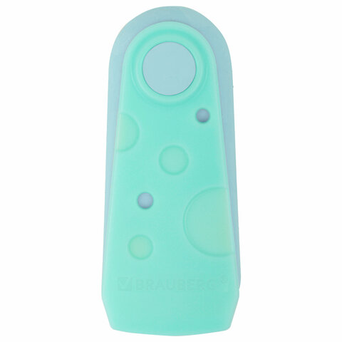 Ластик BRAUBERG "ULTRA PASTEL", 57х24х15 мм, пастельные цвета ассорти, бирюзовый пластиковый держатель, 272688