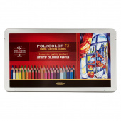 Карандаши цветные художественные Koh-I-Noor "Polycolor", 72цв., заточен., метал. пенал (ПОД ЗАКАЗ)