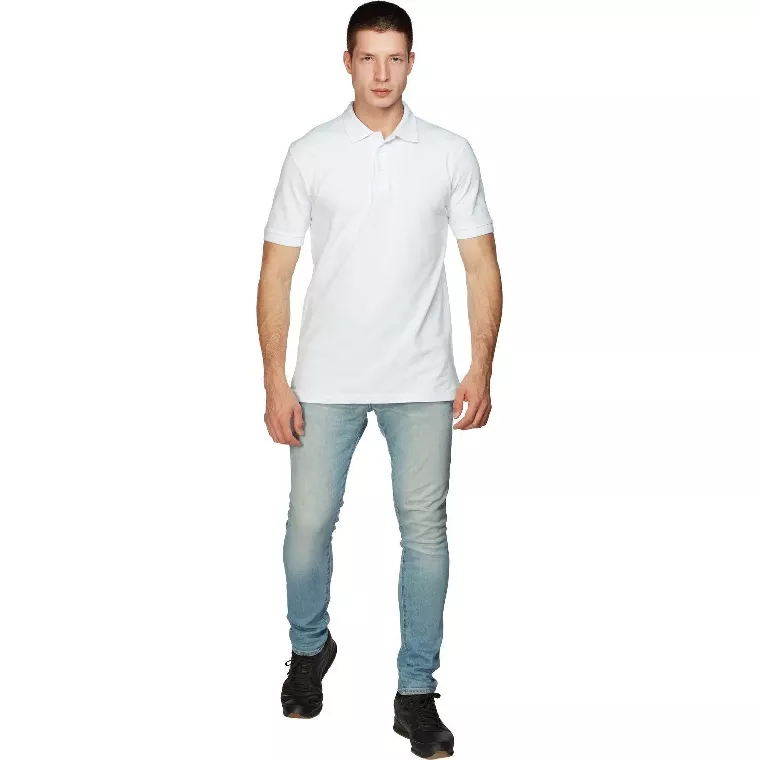 Рубашка Поло (190г.) кор.рукав бел.(XXL)