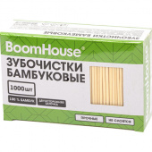 Зубочистки бамбуковые 1000 шт. в коробке, BOOMHOUSE (БУМХАУС), 701956