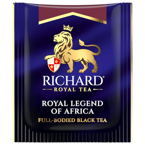 Чай RICHARD "Royal legend of Africa" черный, 100 пакетиков в конвертах по 2 г, 102735