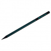 Карандаш ч/г Faber-Castell "Sparkle Black" B, трехгранный, заточен., черный/голубой металлик