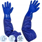 Перчатки ПВХ КЩС Safeprotect ОЙЛРЕЗИСТ ЛОНГ р.9