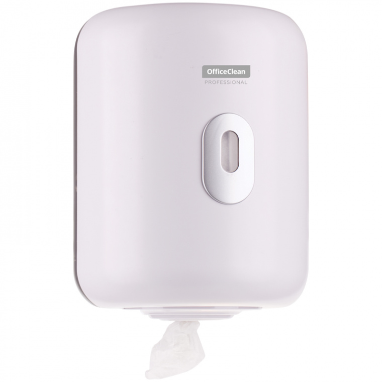 Диспенсер для полотенец в рулонах OfficeClean Professional, с центральной вытяжкой(M1/M2), белый