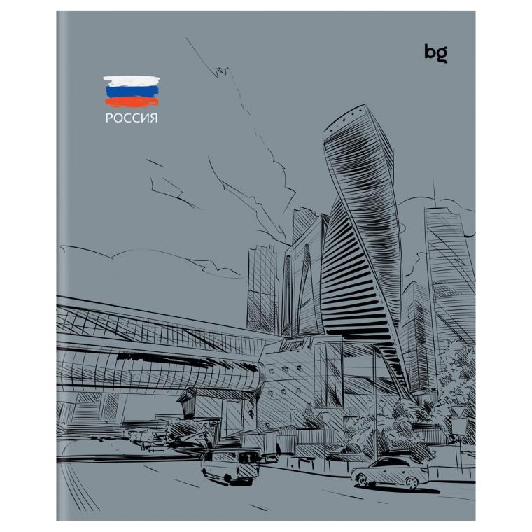 Тетрадь  60л., клетка BG "Города"