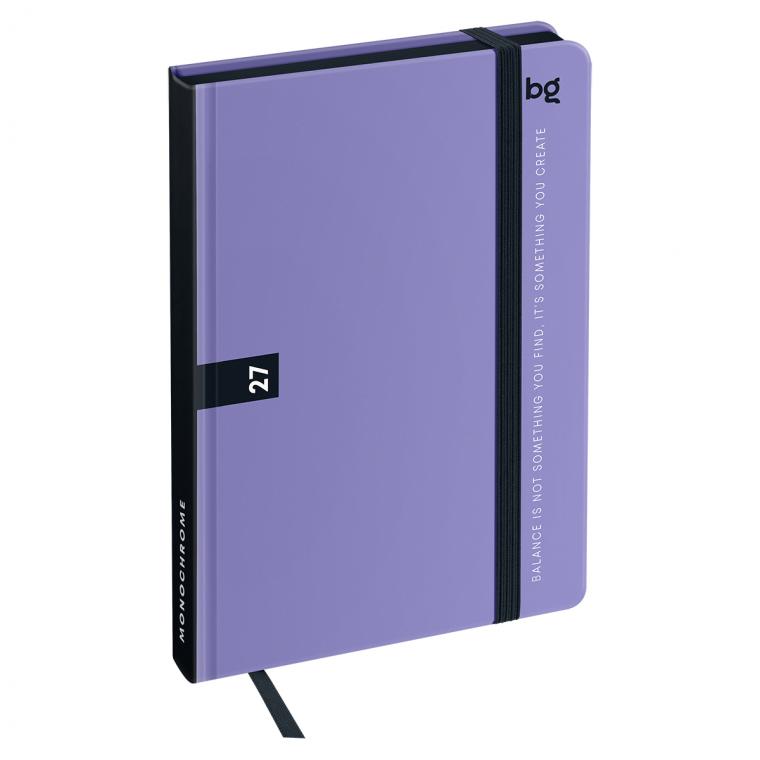 Ежедневник датированный 2027г, А6, 176л., 7БЦ BG"Monochrome. Mauve", лиловый, soft touch