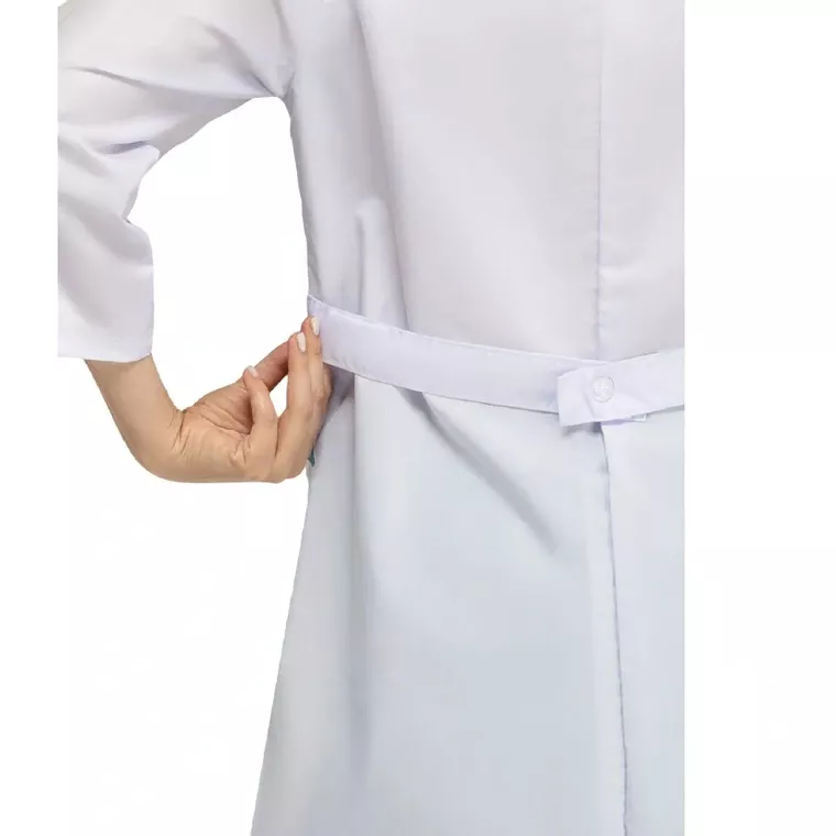 Костюм жен (куртка, бр) м01 бел/бирюз 120-124/158-164