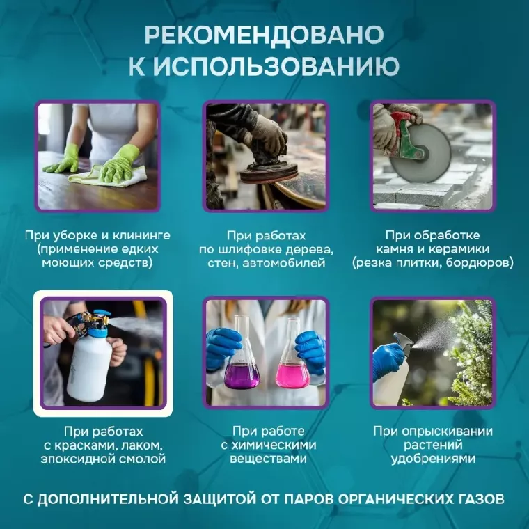 Полумаска фильтрующая PHSV 2010OG без кл FFP1 до 4ПДК