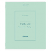 Тетрадь предметная CLASSIC 48 л., рельефный картон, матовая ламинация, ХИМИЯ, клетка, подсказки, BRAUBERG, 405146