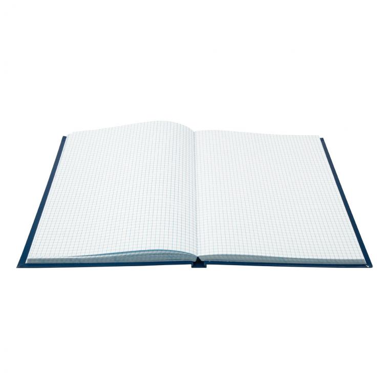 Книга учета OfficeSpace, А4, 160л., клетка, 200*290мм, бумвинил, синий, блок офсетный
