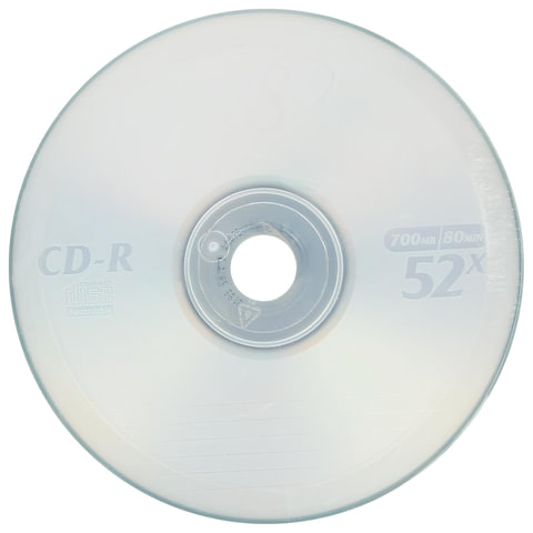 Диск CD-R VS 700 Mb 52x Bulk (термоусадка без шпиля), КОМПЛЕКТ 50 шт., VSCDRB5001