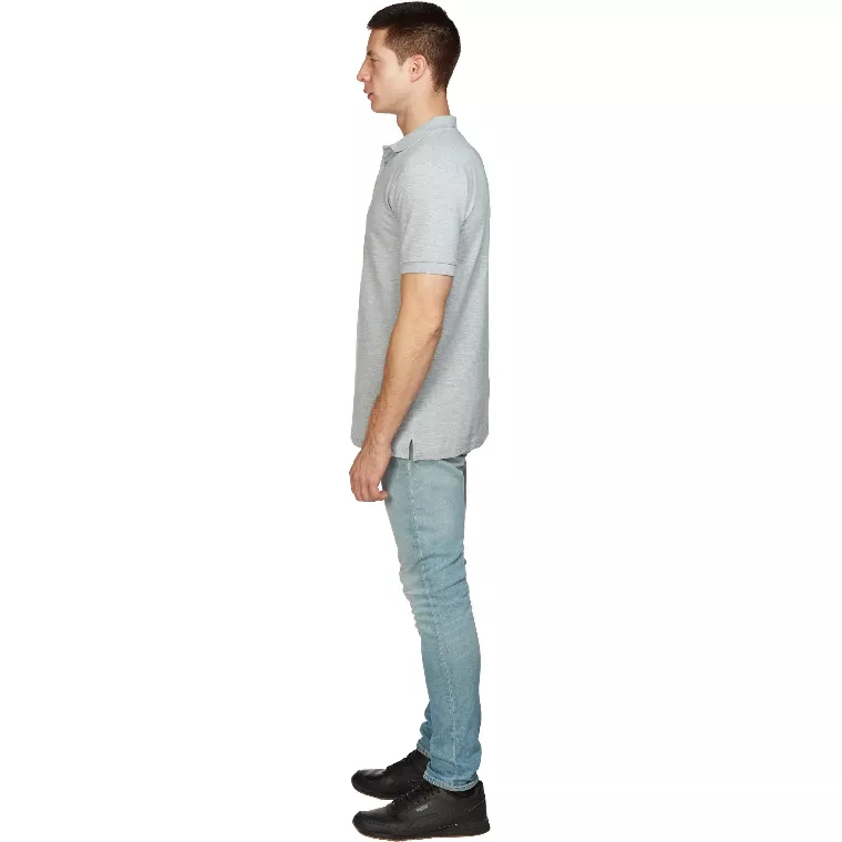 Рубашка Поло (190г.) кор.рукав серая (M)