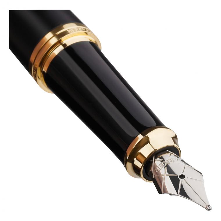 Набор Parker "Urban Duo": ручка шариковая Urban Black GT, синяя, 1,0мм + перьевая ручка Urban Black GT