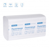 Полотенца бумажные лист. OfficeClean Professional(V-сл) (H3), 2-слойные, 200л/пач., 21*21,6, тиснение, белые
