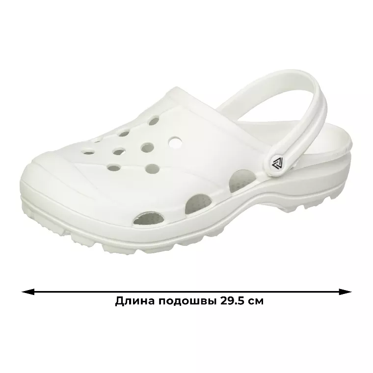 Сабо мужские EVART Ола белый/белый р.42