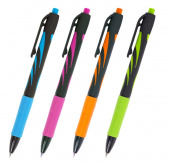 Ручка шариковая автоматическая BRAUBERG ULTRA-RT NEON, СИНЯЯ, 0,7 мм, линия 0,35 мм, 143932