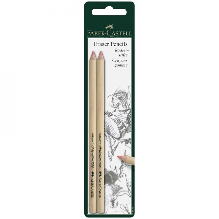 Набор ластиков-карандашей Faber-Castell "Perfection", 2шт., блистер