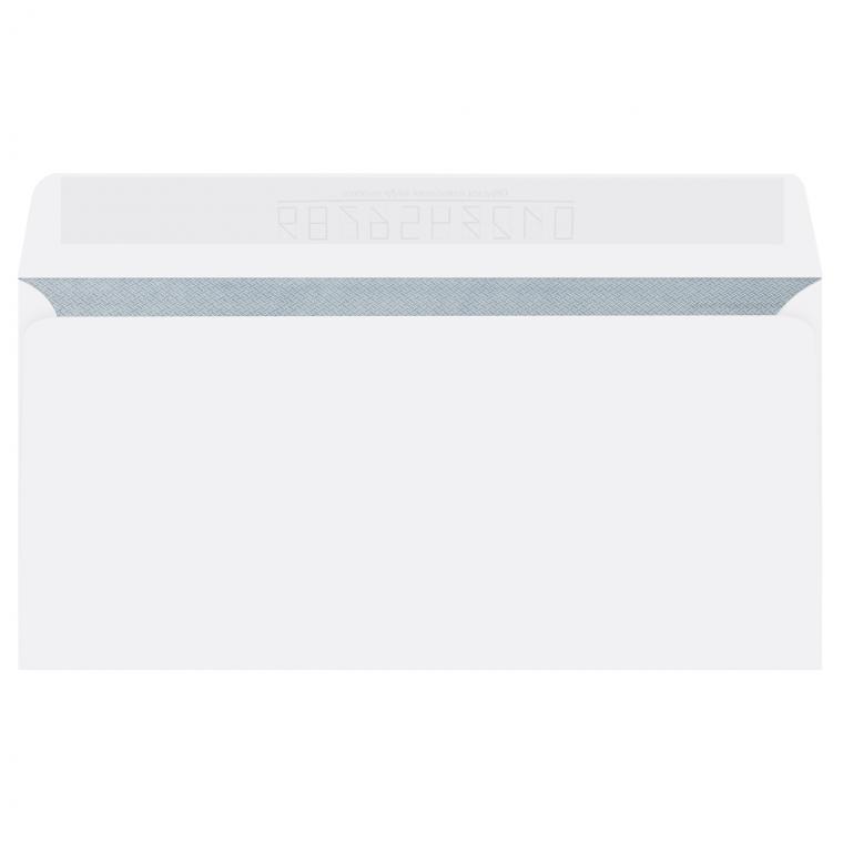 Конверт E65, OfficeSpace, 110*220мм, с подсказом, б/окна, отр. лента, внутренняя запечатка, термоусадка