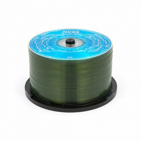 Диск CD-R MIREX, 700 Мб, 48x, Cake Box (упаковка на шпиле), КОМПЛЕКТ 50 шт., UL120051A8B