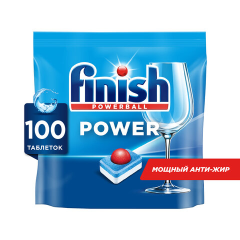 Таблетки для посудомоечных машин 100 шт., FINISH "All in 1", 95989, 3065326