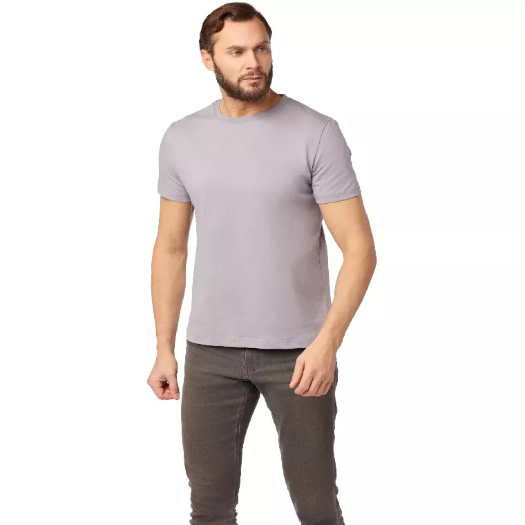 Футболка (160 г.) с кор.рукавом св.серый(XXXL)