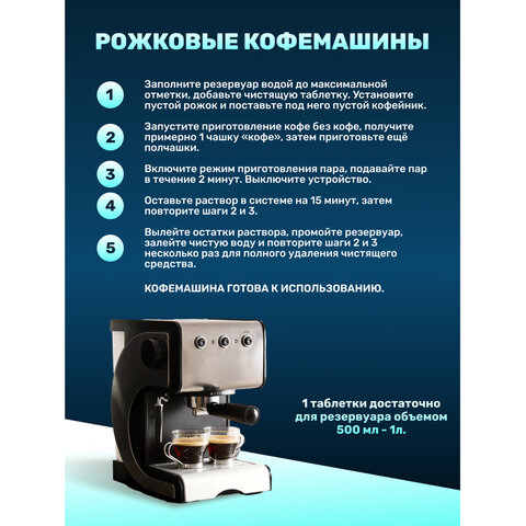 Таблетки для очистки кофемашин 12 шт., LOTTA, Ck1m12